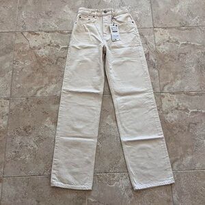 Zara ZW Mid-Rise Boyfriend Jeans